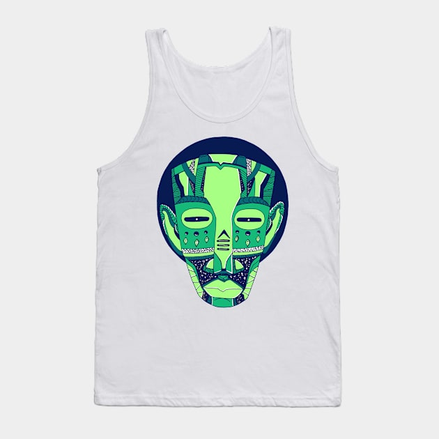 Ngreen African Mask No 3 Tank Top by kenallouis